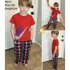 Ekouaer Boys Pajama Pants Soft Lounge Pants Comfy Plaid Pajama Bottoms Elastic Waist PJS Bottoms(A-yarn Dyed Lattice2)