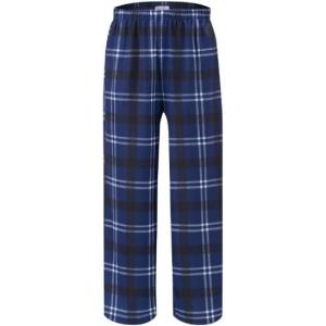 Ekouaer Boys Pajama Pants Soft Lounge Pants Comfy Plaid Pajama Bottoms Elastic Waist PJS Bottoms(Pattern 141)