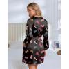 Ekouaer Silk Robe for Women Short Satin Robe 3/4 Sleeves Lace Trim Kimono Bathrobe Sexy Bride Bridsmaid Sleepwear with Pocket(Black Boots)