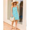 Ekouaer Cotton Nightgowns for Women Sleeveless Night Shirts Tank Sleepwer Pleated Scoopneck Sleepshirt S-3XL(Butterfly)