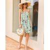 Ekouaer Cotton Nightgowns for Women Sleeveless Night Shirts Tank Sleepwer Pleated Scoopneck Sleepshirt S-3XL(Light Green Flowers)