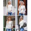 Ekouaer Maternity Long Sleeve Shirt 3Packs Round Neck Pregnancy Tops Casual Tee Top Shirts(Black/White/Khaki)