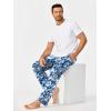 Ekouaer Mens Pajama Pants Lounge Pants with Pockets Soft Sleep Pants Loose Fit Pj Bottoms with Drawstring S-XXL(Blue Camouflage+green Camouflage)