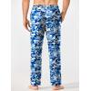 Ekouaer Mens Pajama Pants Lounge Pants with Pockets Soft Sleep Pants Loose Fit Pj Bottoms with Drawstring S-XXL(Blue Camouflage+green Camouflage)
