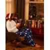 Ekouaer Mens Pajama Pants Lounge Pants with Pockets Soft Sleep Pants Loose Fit Pj Bottoms with Drawstring S-XXL(Christmas Black+blue)