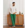 Ekouaer Mens Pajama Pants Lounge Pants with Pockets Soft Sleep Pants Loose Fit Pj Bottoms with Drawstring S-XXL(Green Plaid)