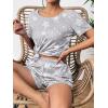 Ekouaer Women’s Pajama Sets Short Sleeve Pjs 2 Piece Top and Shorts Sleepwear Comfy Soft Lounge Sets with Pockets(Grey Star)