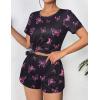 Ekouaer Women’s Pajama Sets Short Sleeve Pjs 2 Piece Top and Shorts Sleepwear Comfy Soft Lounge Sets with Pockets(Pink Butterfly)