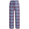 Ekouaer Boys Pajama Pants Soft Lounge Pants Comfy Plaid Pajama Bottoms Elastic Waist PJS Bottoms(Blue Purple Plaid)