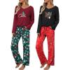 Red Christmas Print  Green Christmas Print