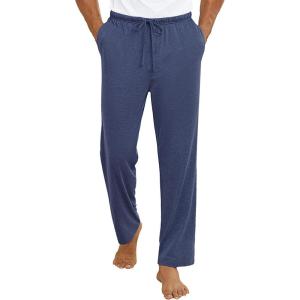 Ekouaer Mens Pajama Pants Lounge Pants with Pockets Soft Sleep Pants Loose Fit Pj Bottoms with Drawstring S-XXL(Navy Blue)