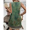 Ekouaer Nightgown for Women Tank Night Gown Sleeveless Sleep Shirt Button Night Shirt with Pockets Soft Sleep Dress(A_floral Green)