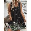 Ekouaer Nightgown for Women Tank Night Gown Sleeveless Sleep Shirt Button Night Shirt with Pockets Soft Sleep Dress(Butterfly Black)