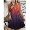 Ekouaer Nightgown for Women Tank Night Gown Sleeveless Sleep Shirt Button Night Shirt with Pockets Soft Sleep Dress(Gradient Red)