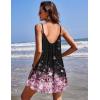 Ekouaer Nightgowns for Women Spaghetti Strap Sleepwear Sleeveless Sleep Dress with Pockets(Cherry Blossoms)