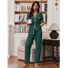 Ekouaer Pajamas for Women Set Button Up Soft Pjs Short Sleeve 2 Piece Lounge Sets Comfy Sleepwear(Green)
