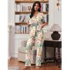 Ekouaer Pajamas for Women Set Button Up Soft Pjs Short Sleeve 2 Piece Lounge Sets Comfy Sleepwear(Tropical Print)