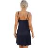Ekouaer Women’s Nightgown Sleeveless Lace Chemise Sleepwear Ribbed Knit Night Dress(Dark Purple)