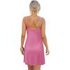 Ekouaer Women’s Nightgown Sleeveless Lace Chemise Sleepwear Ribbed Knit Night Dress(Hot Pink)