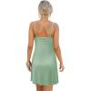 Ekouaer Women’s Nightgown Sleeveless Lace Chemise Sleepwear Ribbed Knit Night Dress(Light Green)