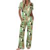 Green Cat Print