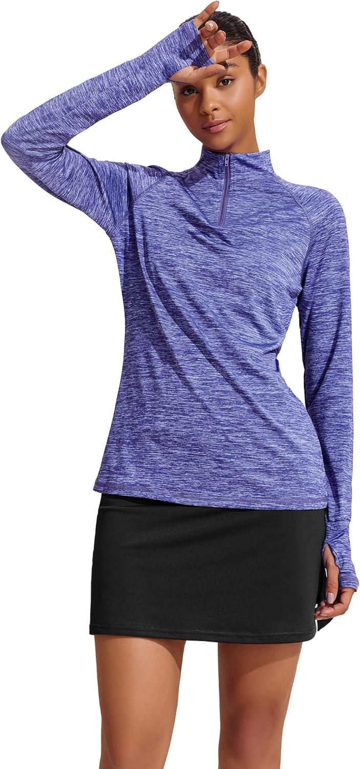 imageEkouaer Womens Active Performance Skort Lightweight Skirt for Running Tennis Golf Workout SportsBpocketsblack
