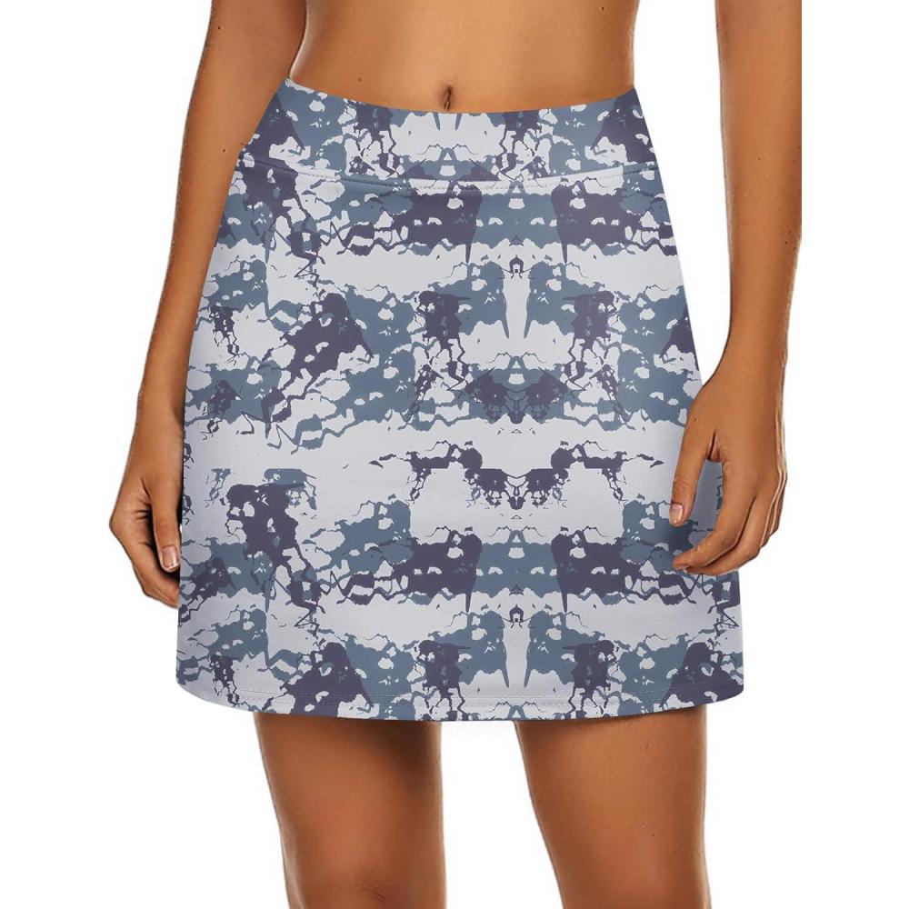 imageEkouaer Womens Active Performance Skort Lightweight Skirt for Running Tennis Golf Workout SportsCamo 02