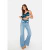 EKOUAER Silky Pajama Set for Women V-Neck Satin Camisole Lingerie Sets Party Loungewear Sleepwear(Blue Leopard)