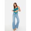 EKOUAER Silky Pajama Set for Women V-Neck Satin Camisole Lingerie Sets Party Loungewear Sleepwear(Blue and Green2)