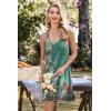 Ekouaer 2 Pack Nightgowns for Women Racerback Sleeveless Night Shirt Sexy Sleep Dress Spaghetti Strap Sleepwear S-XXXL(2 Pack-black/Green Floral)