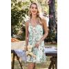 Ekouaer 2 Pack Nightgowns for Women Racerback Sleeveless Night Shirt Sexy Sleep Dress Spaghetti Strap Sleepwear S-XXXL(2 Pack-black/Light Green Floral)