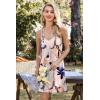 Ekouaer 2 Pack Nightgowns for Women Racerback Sleeveless Night Shirt Sexy Sleep Dress Spaghetti Strap Sleepwear S-XXXL(2 Pack-black/Light Pink Floral)