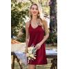 Ekouaer 2 Pack Nightgowns for Women Racerback Sleeveless Night Shirt Sexy Sleep Dress Spaghetti Strap Sleepwear S-XXXL(2 Pack-black/Wine Red)