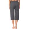 Ekouaer 2 Pack Women’s Capri Pajama Pants Printed Drawstring Comfy Pj Bottoms With Pockets(Dark Heather Gray)