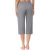 Ekouaer 2 Pack Women’s Capri Pajama Pants Printed Drawstring Comfy Pj Bottoms With Pockets(Heather Gray)