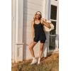 Ekouaer 2 Piece Lounge Sets for Women Sleeveless Biker Short Set Summer Casual Outfits Matching Clothes with Pockets(Black)