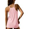 Ekouaer 2 Piece Lounge Sets for Women Sleeveless Biker Short Set Summer Casual Outfits Matching Clothes with Pockets(Pink)