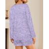 Ekouaer 3 Piece Waffle Knit Lounge Set for Women, Long Sleeve and Cami Top with Shorts Pajama Sets for All Seasons(Tie-dye/Purple)