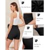 Ekouaer 4 Pack Women’s Maternity Shorts Pregnancy Biker Shorts Stretchy Workout Loungewear Mama Clothes(Black/Black/Black/Black)