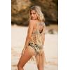 Ekouaer Beach Swimsuit Cover Up Women Crochet Bikini Coverups Summer Pool Swimwear Tassel Dress(Brown)