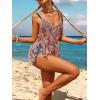Ekouaer Beach Swimsuit Cover Up Women Crochet Bikini Coverups Summer Pool Swimwear Tassel Dress(Multicolor Blue Red)