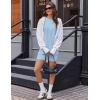 Ekouaer Biker Short Sets Womens 2 Piece Lounge Set 2026 Summer Matching Outfits Sleeveless Loungewear clothing(Light Blue)