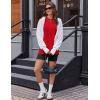 Ekouaer Biker Short Sets Womens 2 Piece Lounge Set 2026 Summer Matching Outfits Sleeveless Loungewear clothing(Red)