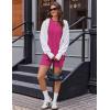Ekouaer Biker Short Sets Womens 2 Piece Lounge Set 2026 Summer Matching Outfits Sleeveless Loungewear clothing(Rose Pink)