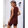 Ekouaer Biker Short Sets Womens 2 Piece Lounge Set 2026 Summer Matching Outfits Sleeveless Loungewear clothing(Wine Red)