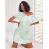 Ekouaer Cotton Nightgowns for Women 3 Pack Sleepshirts Short Sleeve Night Shirt Tshirt Night Gown Print Sleepwear Dress(Little Daisy/Blue Floral/White Pink Floral)
