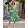 Ekouaer Cotton Nightgowns for Women Long Sleeveless Nightgown Victorian Sleep Dress with Pockets Night Shirt Lounge Dress(Light Green)