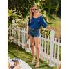Ekouaer Nightgowns for Women Bamboo Viscose Sleepshirt Short sleeve Nightshirt V Neck T shirt Night gown Boyfriend Sleepwear(Peacock Blue)