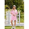 Ekouaer Nightgowns for Women Bamboo Viscose Sleepshirt Short sleeve Nightshirt V Neck T shirt Night gown Boyfriend Sleepwear(Pink)