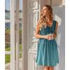 Ekouaer Nightgowns for Women Sleeveless Sleep Shirt Tank Night Gown V Neck Chemise Pleated Night Shirt Soft Sleep Dress(Sparkling Branches)